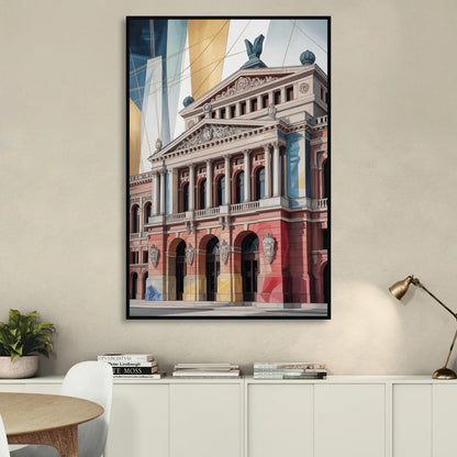 Alte Oper Majesty Sitting Room - Black Canvas Wall Art