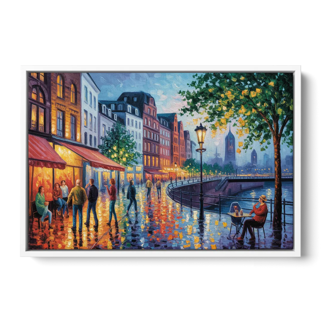 Altstadt Charm Front - White Canvas Wall Art