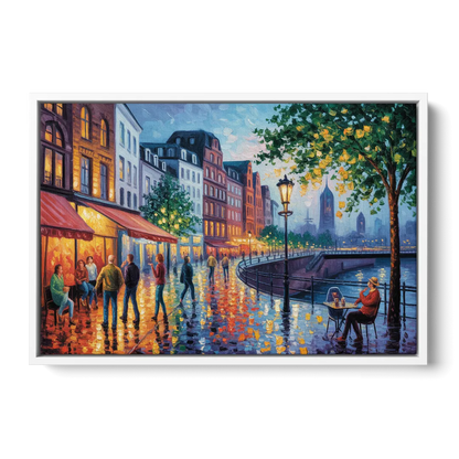 Altstadt Charm Front - White Canvas Wall Art