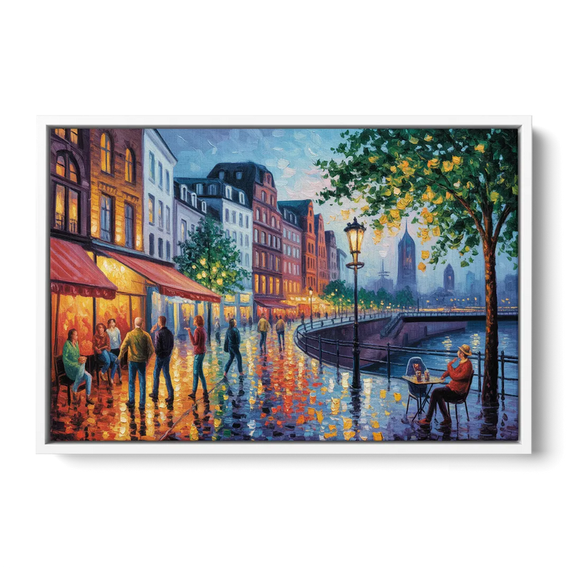 Altstadt Charm Front - White Canvas Wall Art