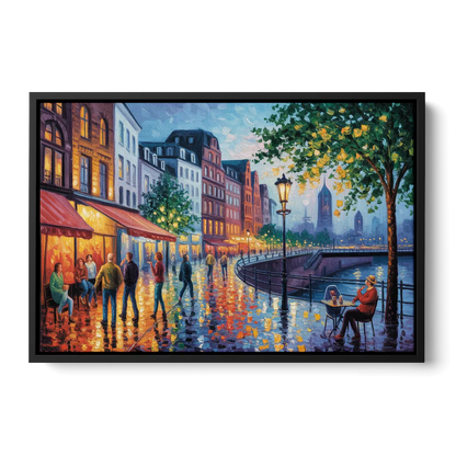 Altstadt Charm Front - Black Canvas Wall Art