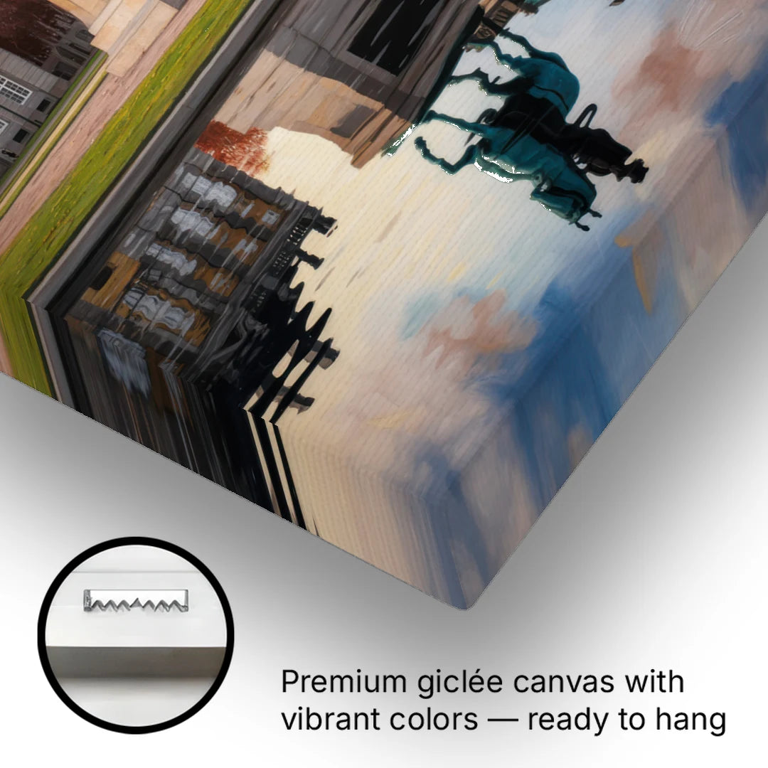 Amalienborg Majesty - Canvas Wall Art - Gallery Wrap Corner