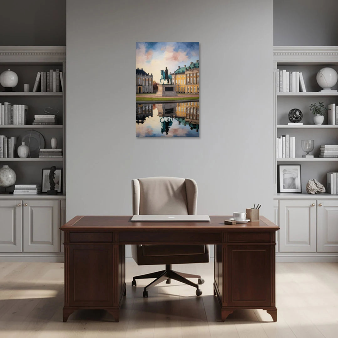 Amalienborg Majesty - Canvas Wall Art - Office - 24x36