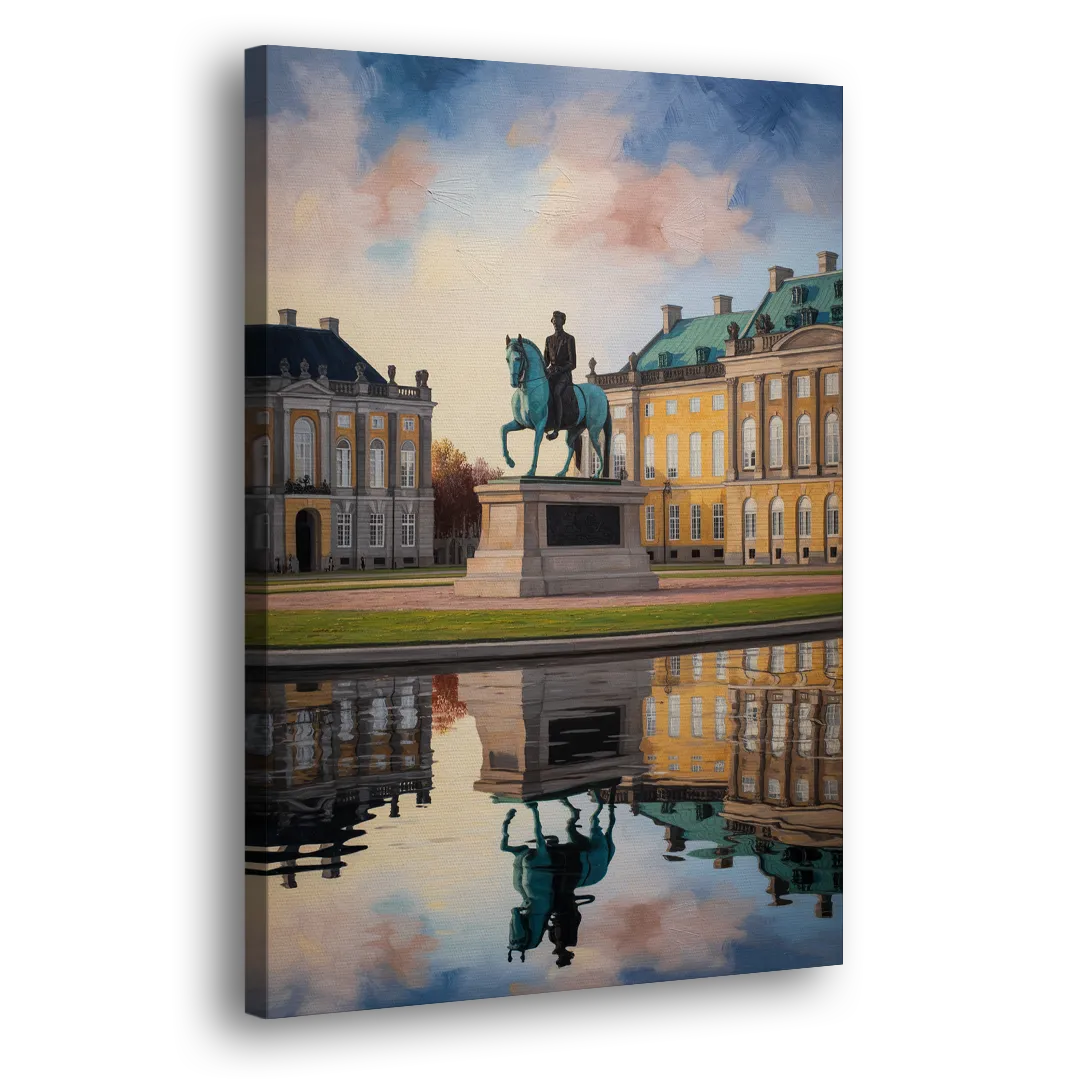Amalienborg Majesty Side - Canvas Wall Art