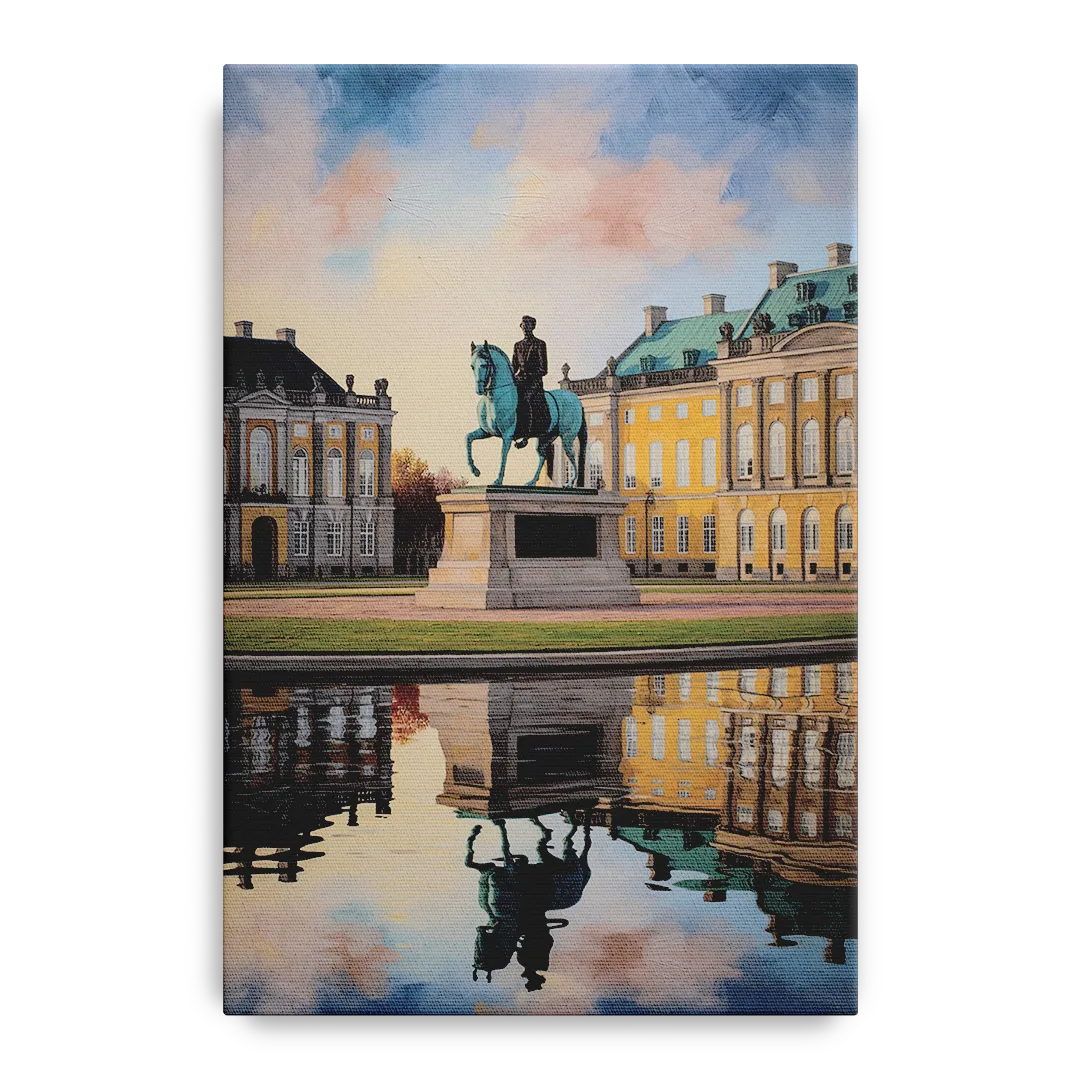 Amalienborg Majesty Front - Canvas Wall Art