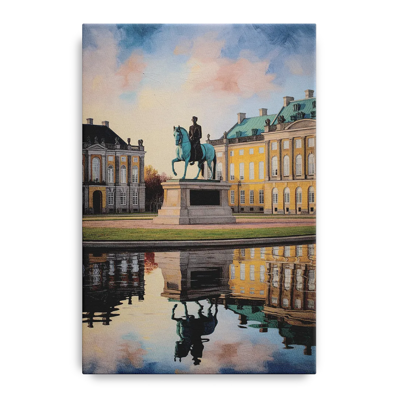 Amalienborg Majesty Front - Canvas Wall Art