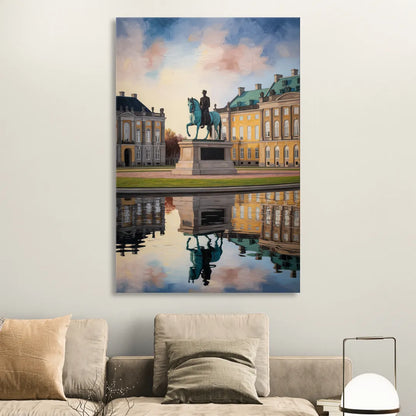 Amalienborg Majesty Living Room - Canvas Wall Art