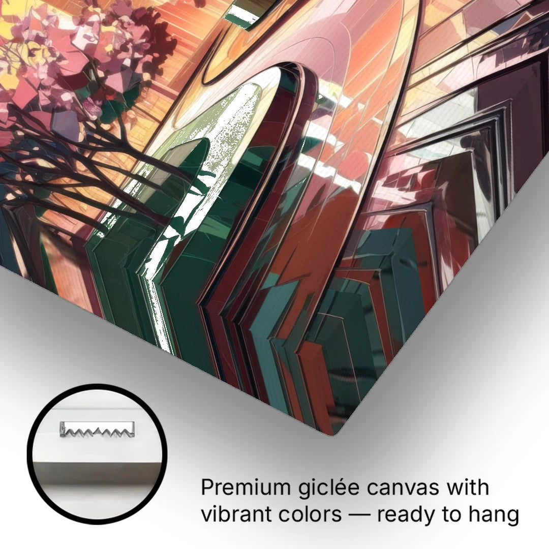 Anaheim Cityscape Vibes - Canvas Wall Art - Gallery Wrap Corner