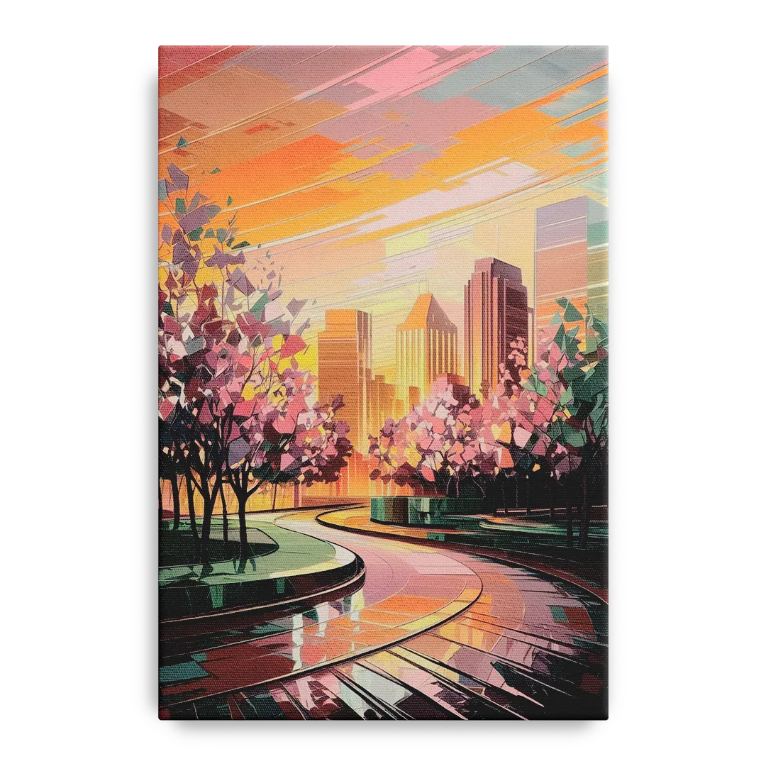 Anaheim Cityscape Vibes Front - Canvas Wall Art