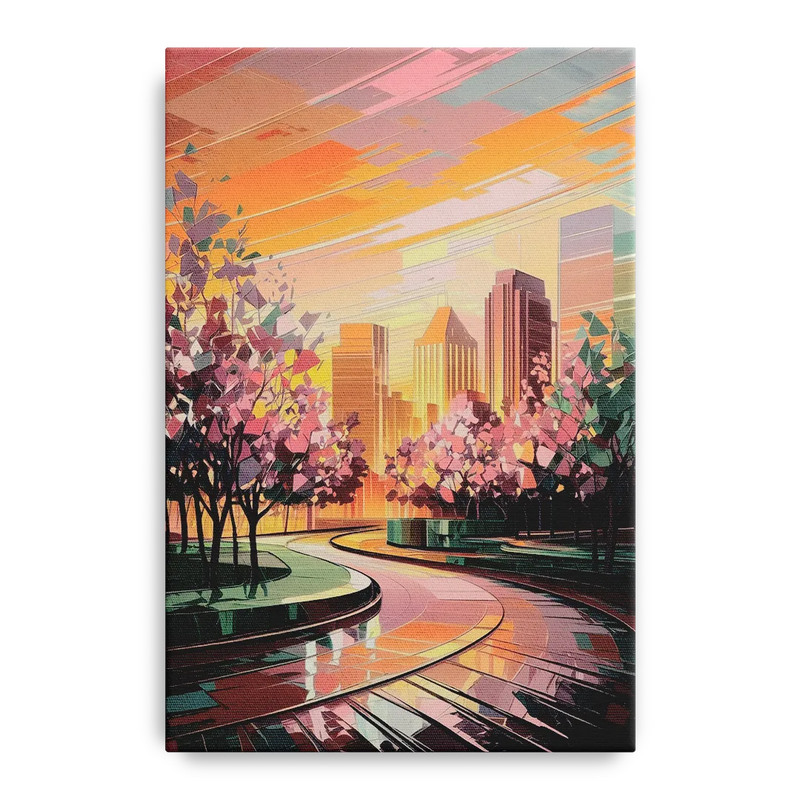 Anaheim Cityscape Vibes Front - Canvas Wall Art