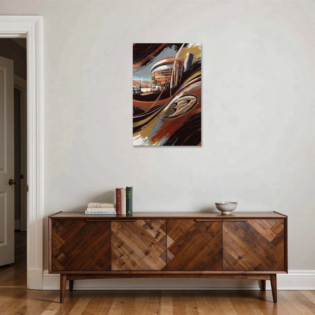 Anaheim Ducks Legacy - Canvas Wall Art - Coffee Table - 24x36