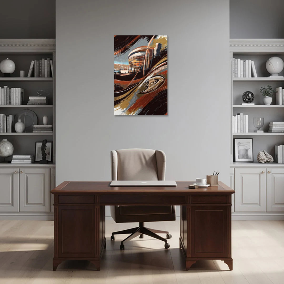 Anaheim Ducks Legacy - Canvas Wall Art - Office - 24x36