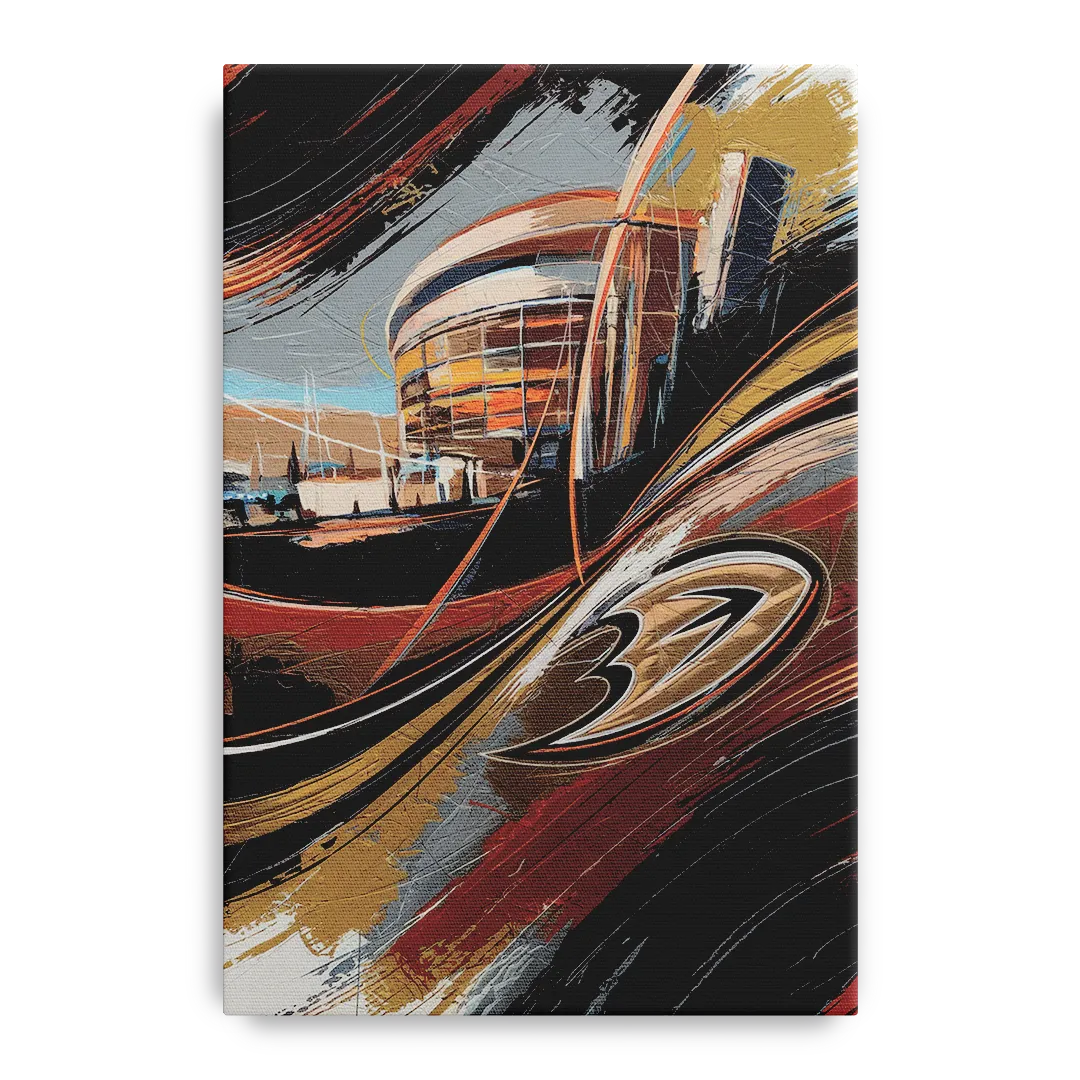Anaheim Ducks Legacy Front - Canvas Wall Art