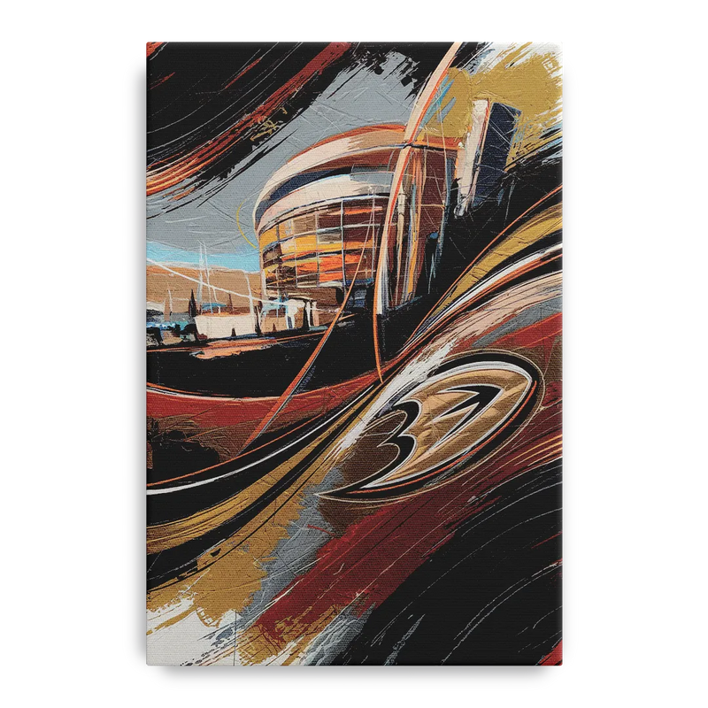 Anaheim Ducks Legacy Front - Canvas Wall Art