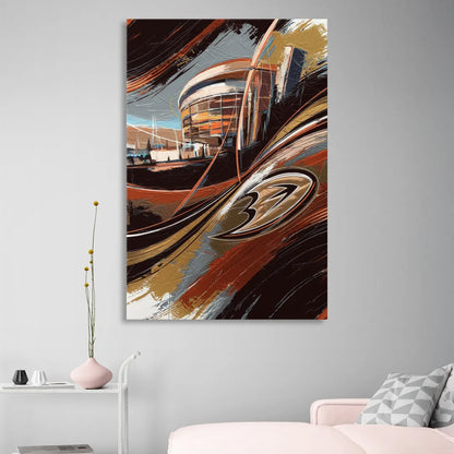 Anaheim Ducks Legacy Living Room - Canvas Wall Art