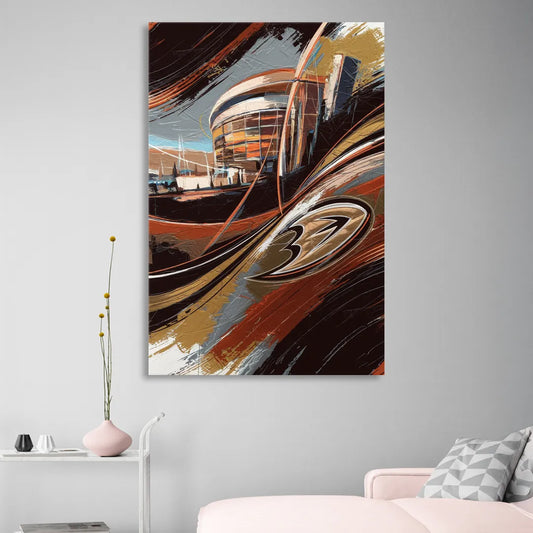 Anaheim Ducks Legacy Living Room - Canvas Wall Art