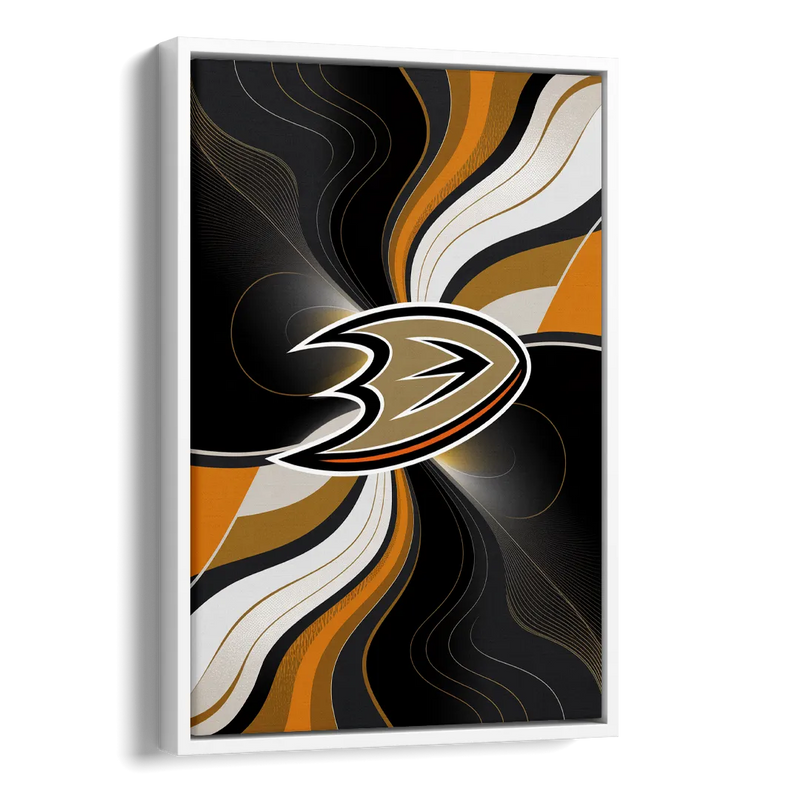 Anaheim Ducks Pride Side - White Canvas Wall Art
