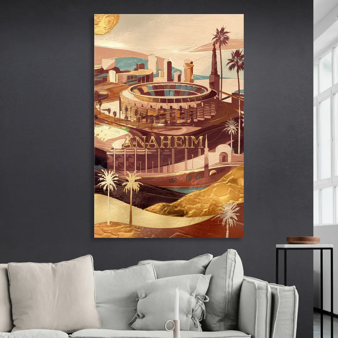 Anaheim Historic Landmarks Sitting Room - Canvas Wall Art
