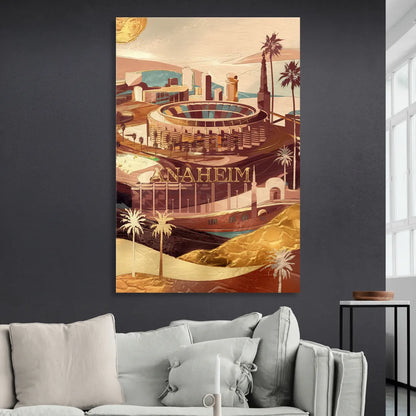 Anaheim Historic Landmarks Sitting Room - Canvas Wall Art