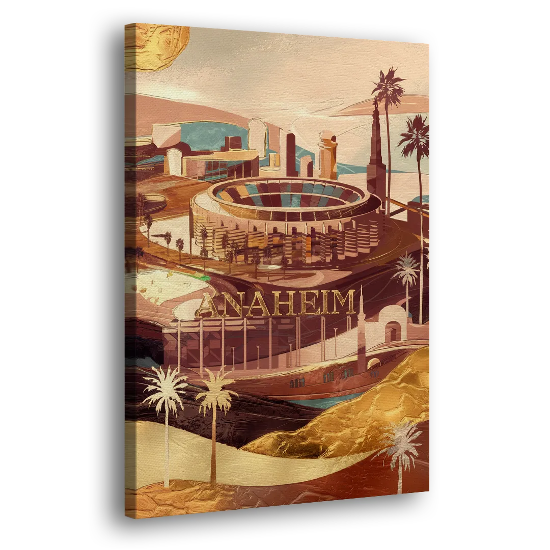 Anaheim Historic Landmarks Side - Canvas Wall Art