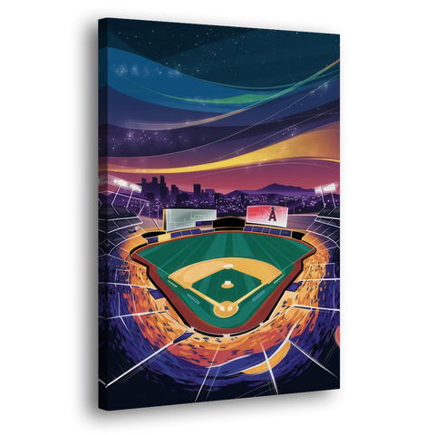 Anaheim Stadium Nights - Canvas Wall Art - Side