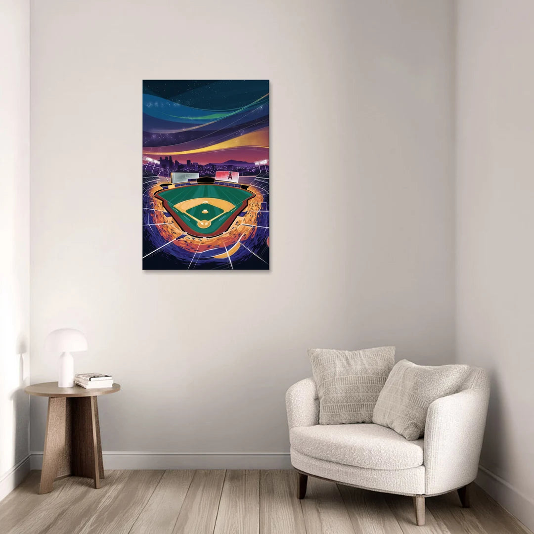 Anaheim Stadium Nights - Canvas Wall Art - Sofa - 24x36