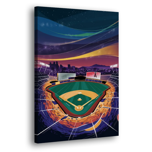 Anaheim Stadium Nights Side - Canvas Wall Art
