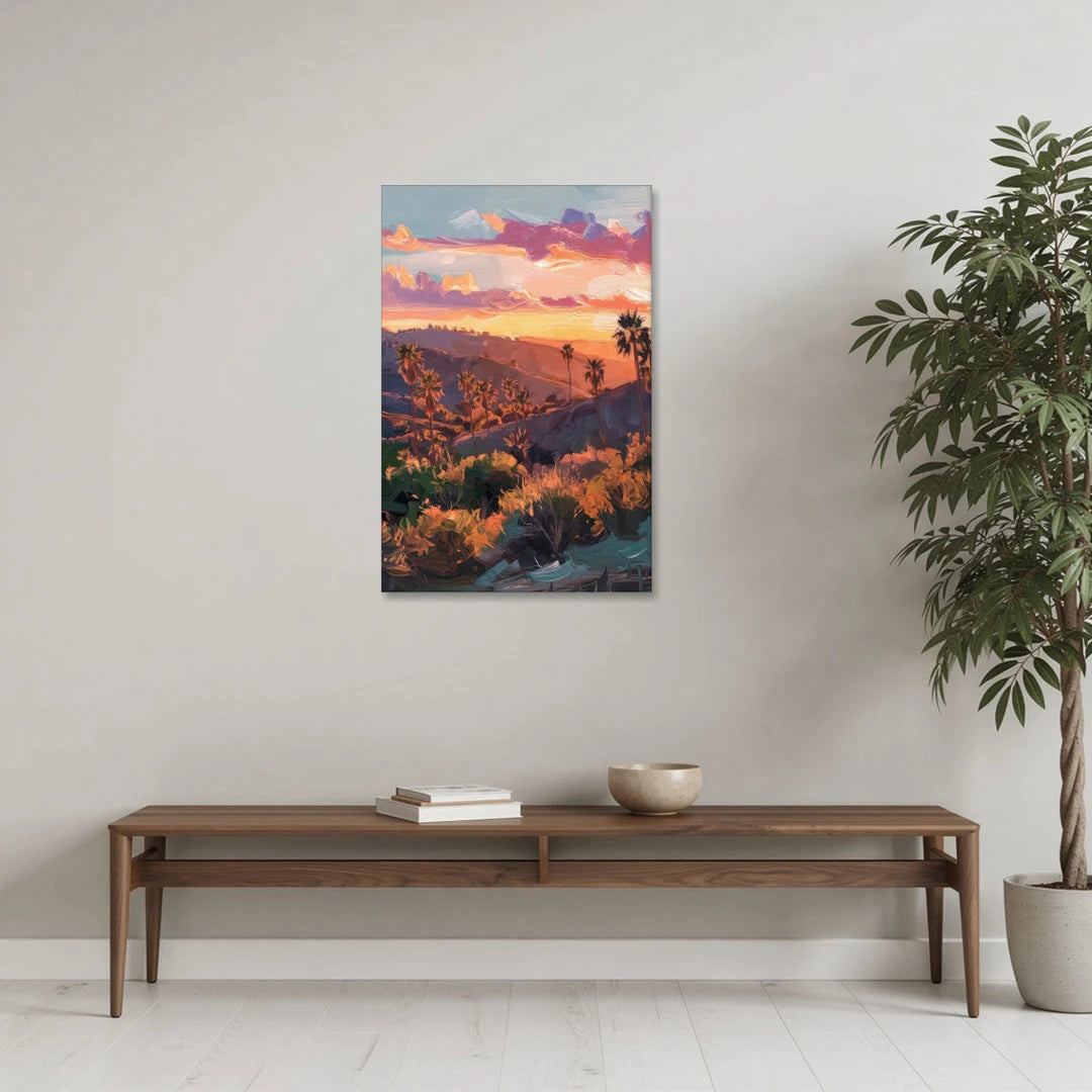 Anaheim Sunset Views - Canvas Wall Art - Coffee Table - 24x36