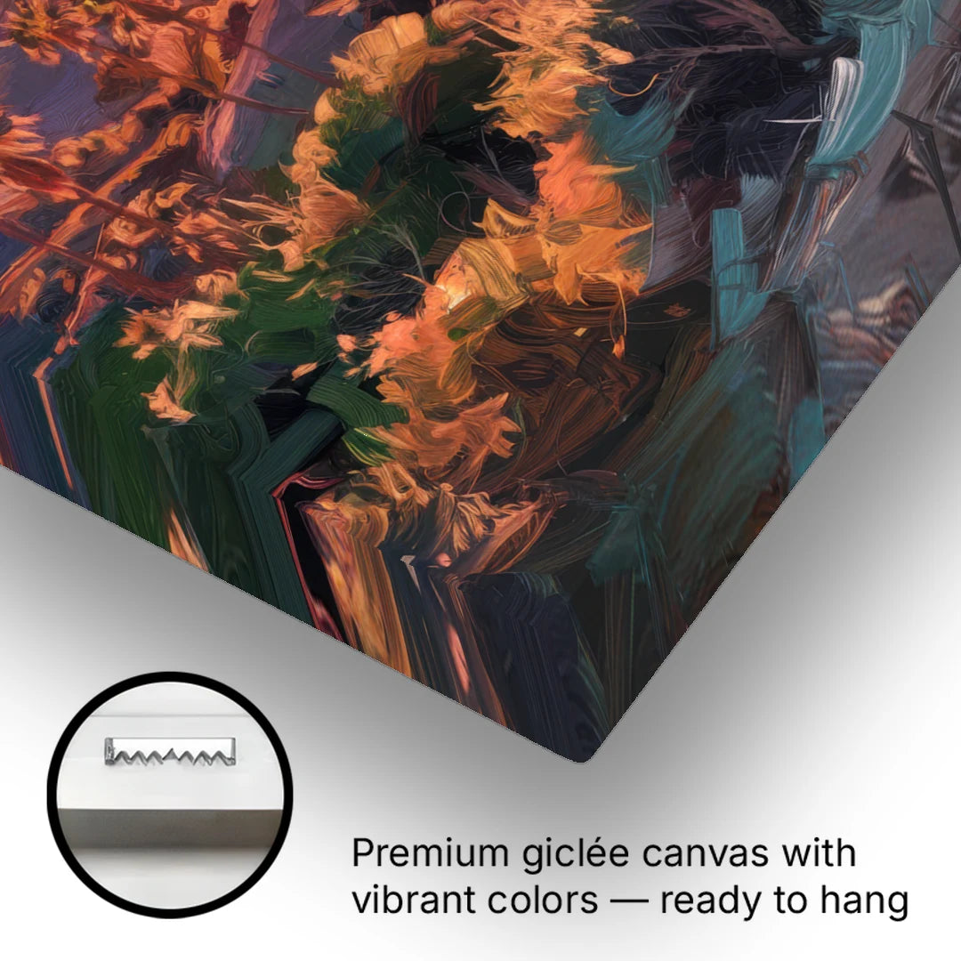 Anaheim Sunset Views - Canvas Wall Art - Gallery Wrap Corner