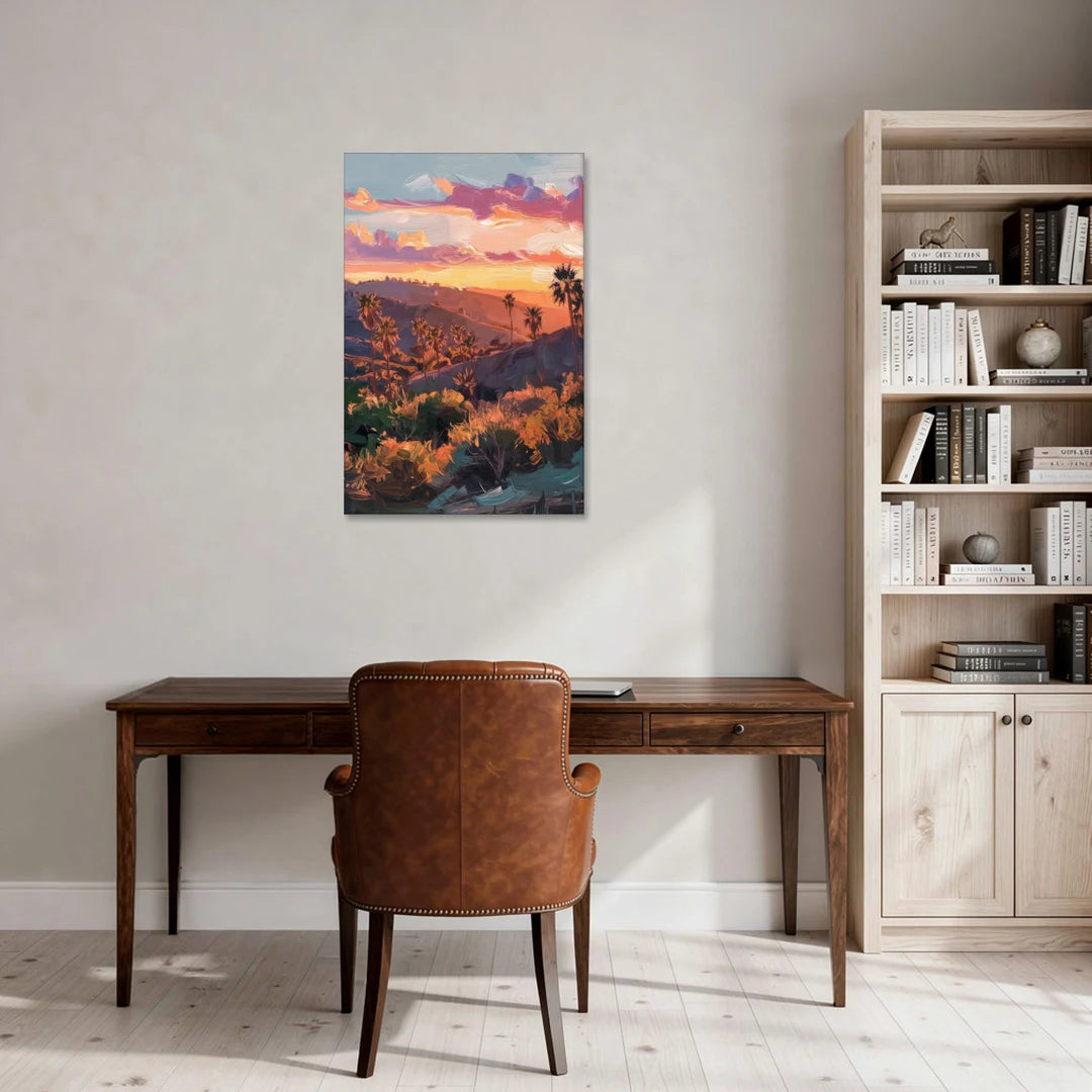 Anaheim Sunset Views - Canvas Wall Art - Office - 24x36