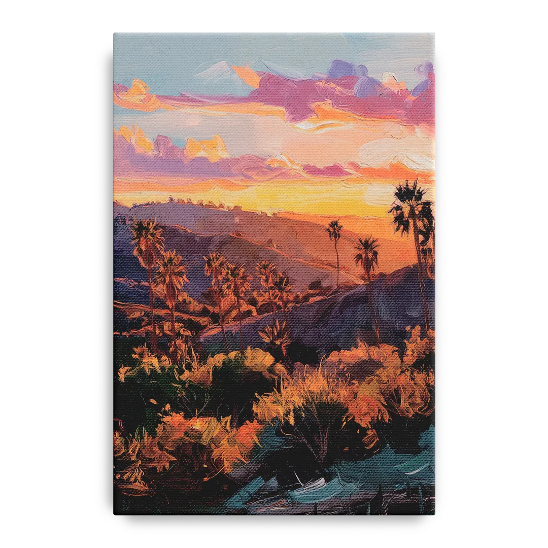 Anaheim Sunset Views Front - Canvas Wall Art