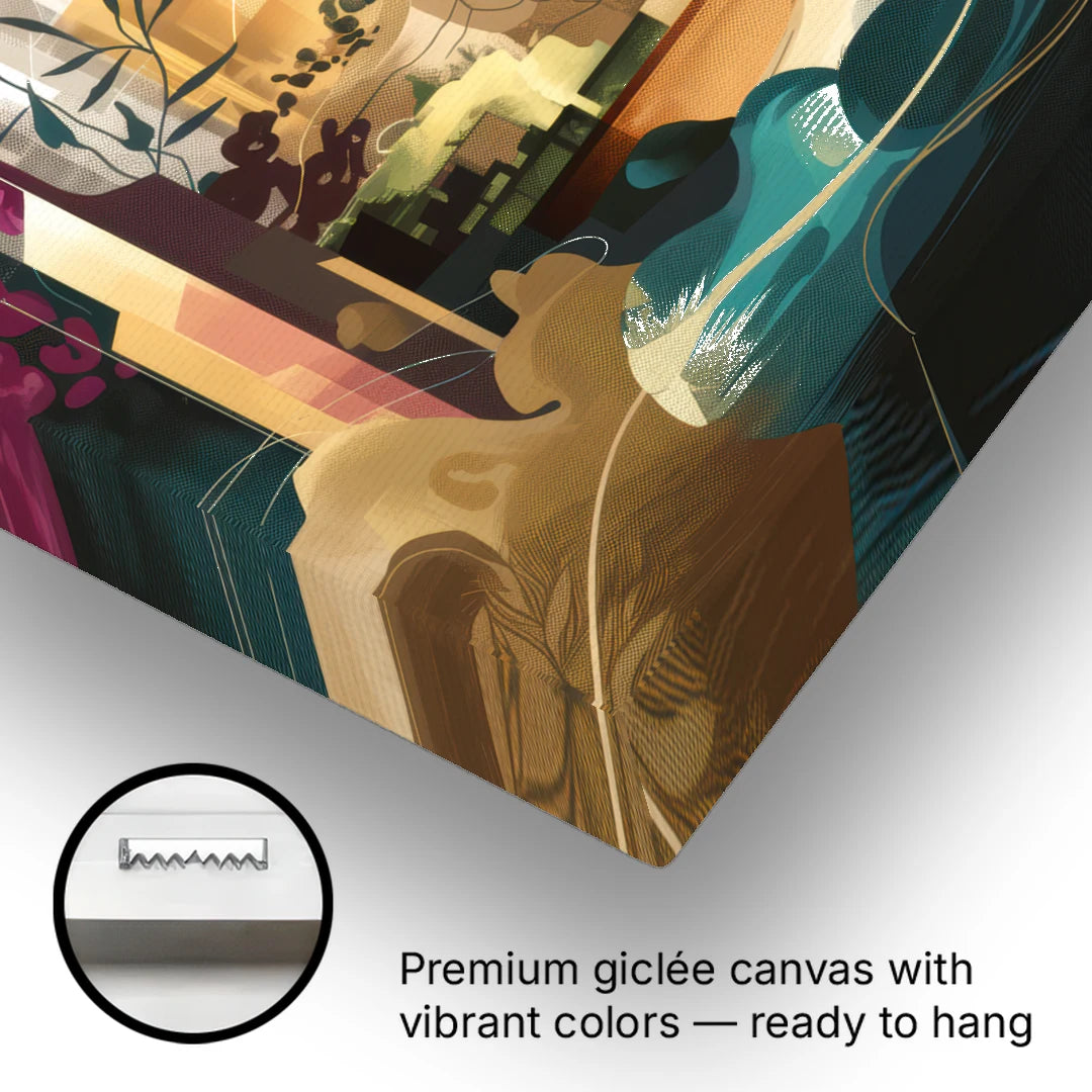 Anaheim Urban Charm - Canvas Wall Art - Gallery Wrap Corner