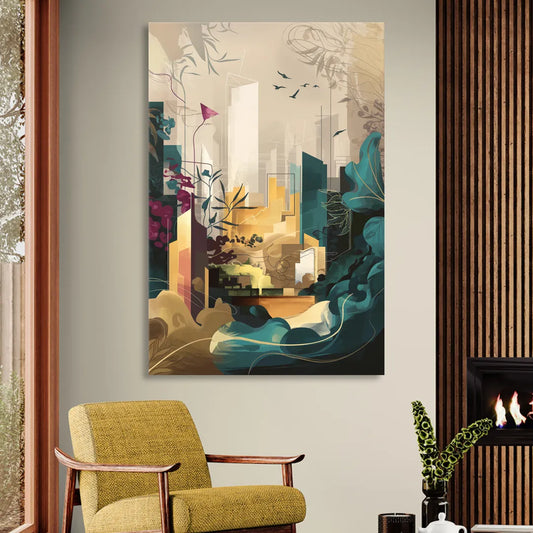 Anaheim Urban Charm Living Room - Canvas Wall Art
