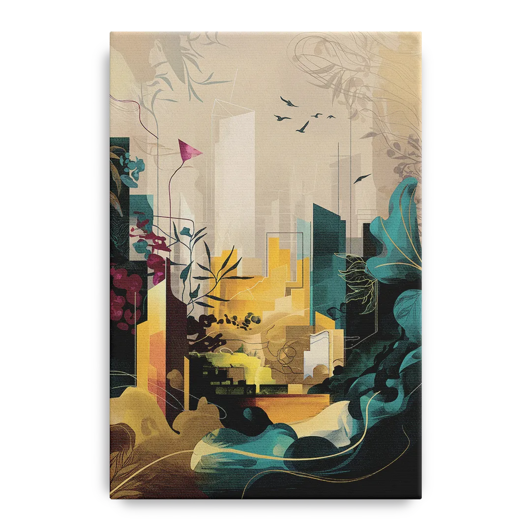 Anaheim Urban Charm Front - Canvas Wall Art