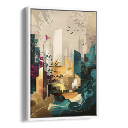 Anaheim Urban Charm Side - White Canvas Wall Art