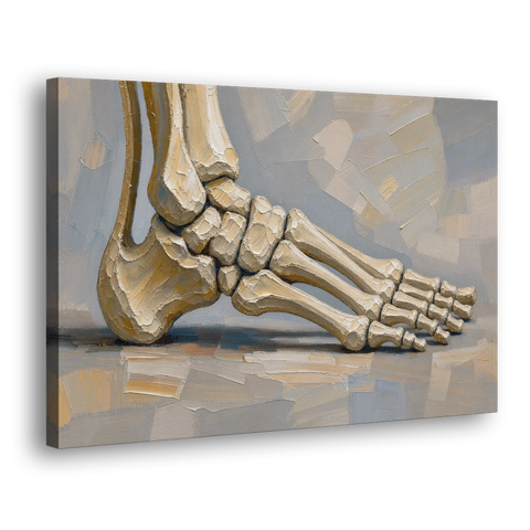 Anatomy Wall Art of the Arching Foot - Canvas Wall Art - Side