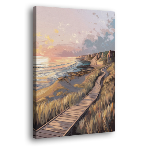 Anchorage Coastal Landscape - Canvas Wall Art - Side