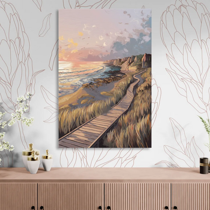 Anchorage Coastal Landscape Sitting Room - Canvas Wall Art