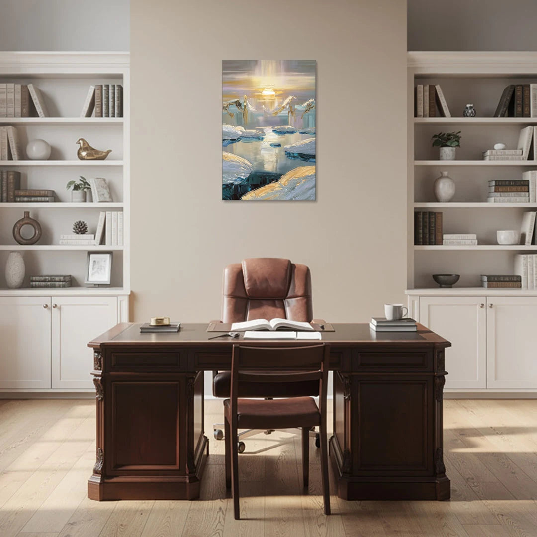 Anchorage Midnight Sun - Canvas Wall Art - Office - 24x36
