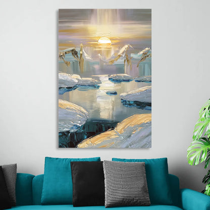 Anchorage Midnight Sun Living Room - Canvas Wall Art