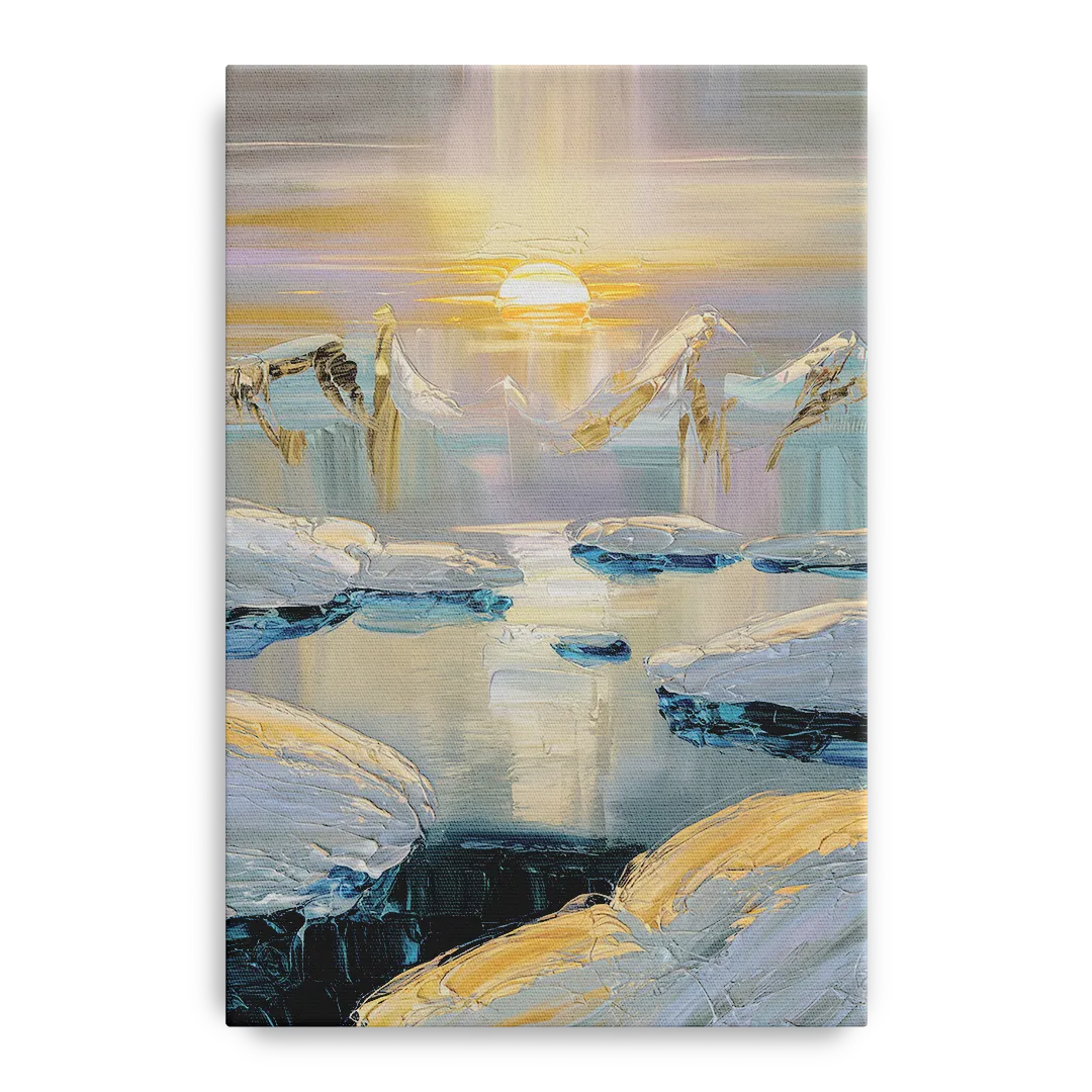 Anchorage Midnight Sun Front - Canvas Wall Art