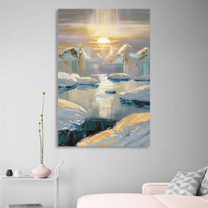 Anchorage Midnight Sun Sitting Room - Canvas Wall Art
