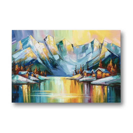 Anchorage Mountain Views - Canvas Wall Art - Front