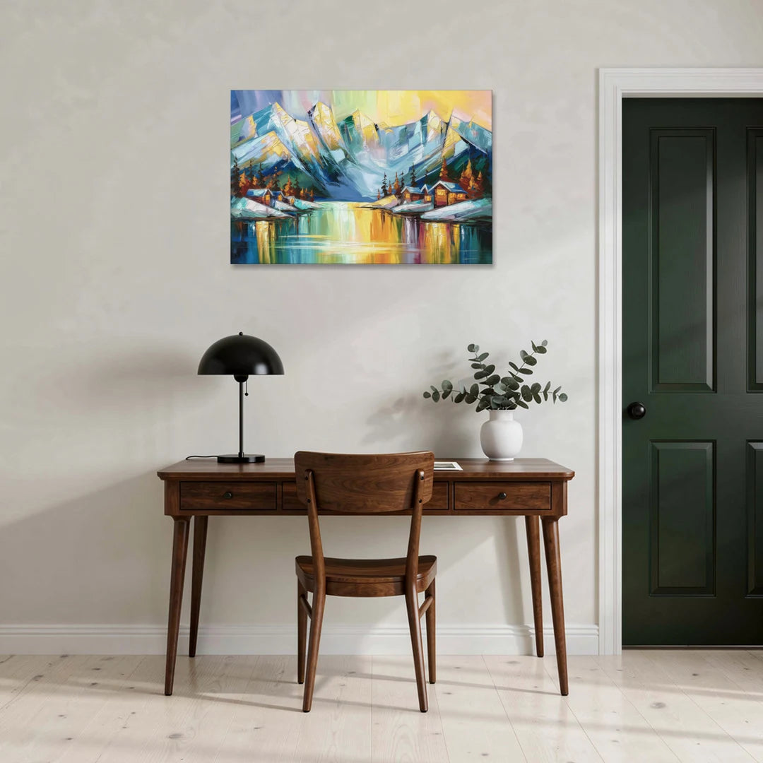 Anchorage Mountain Views - Canvas Wall Art - Office - 36x24
