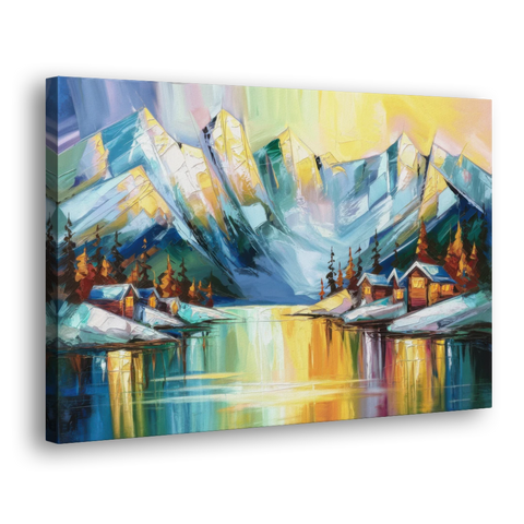 Anchorage Mountain Views - Canvas Wall Art - Side