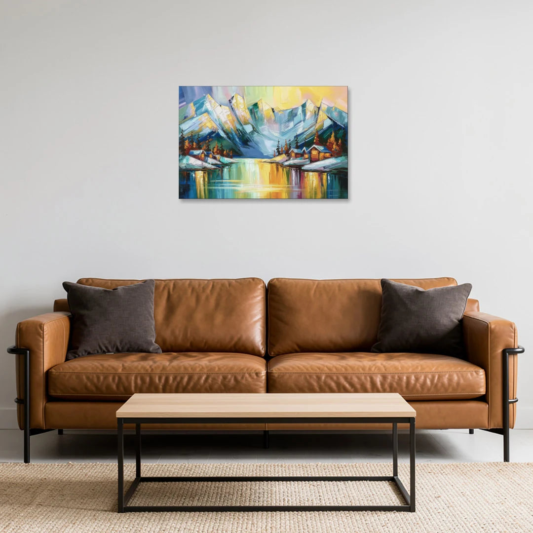 Anchorage Mountain Views - Canvas Wall Art - Sofa - 30x20