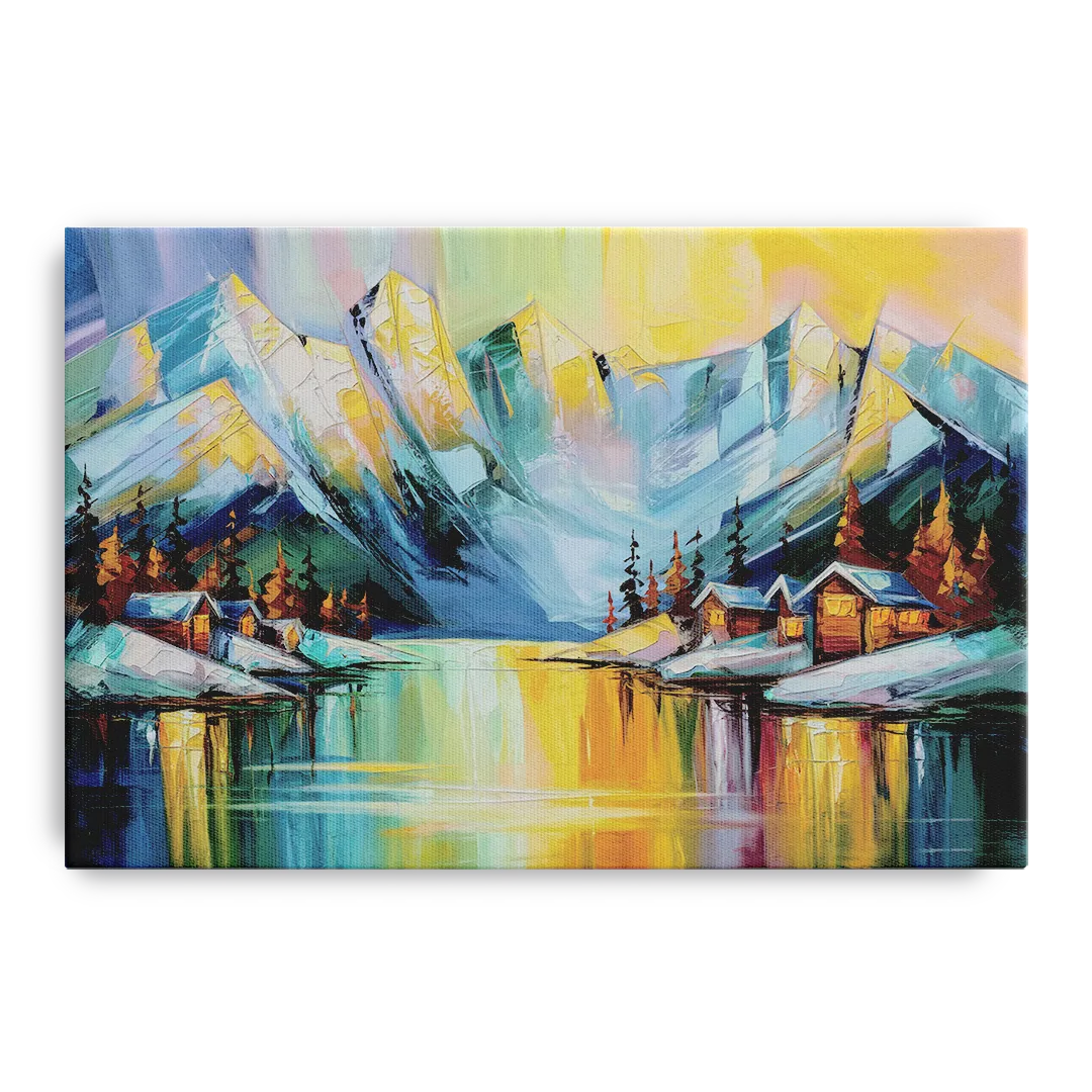 Anchorage Mountain Views Front - Canvas Wall Art
