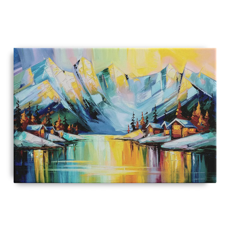 Anchorage Mountain Views Front - Canvas Wall Art