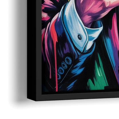 Anchorman - Close-Up Black Frame Canvas