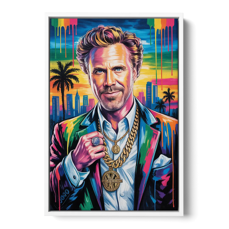Anchorman Front - White Canvas Wall Art